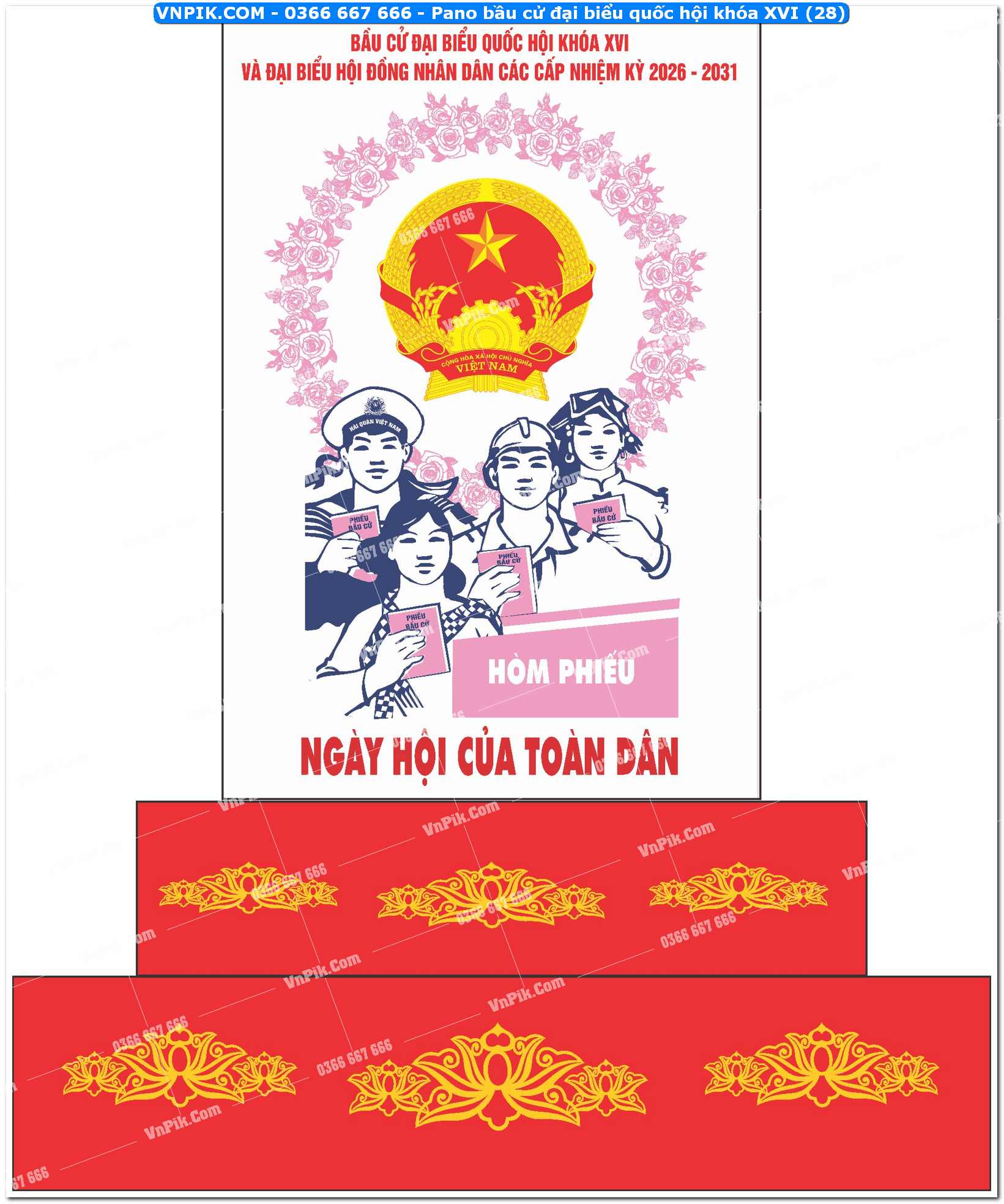 Pano bầu cử đại biểu quốc hội khóa XVI (28)