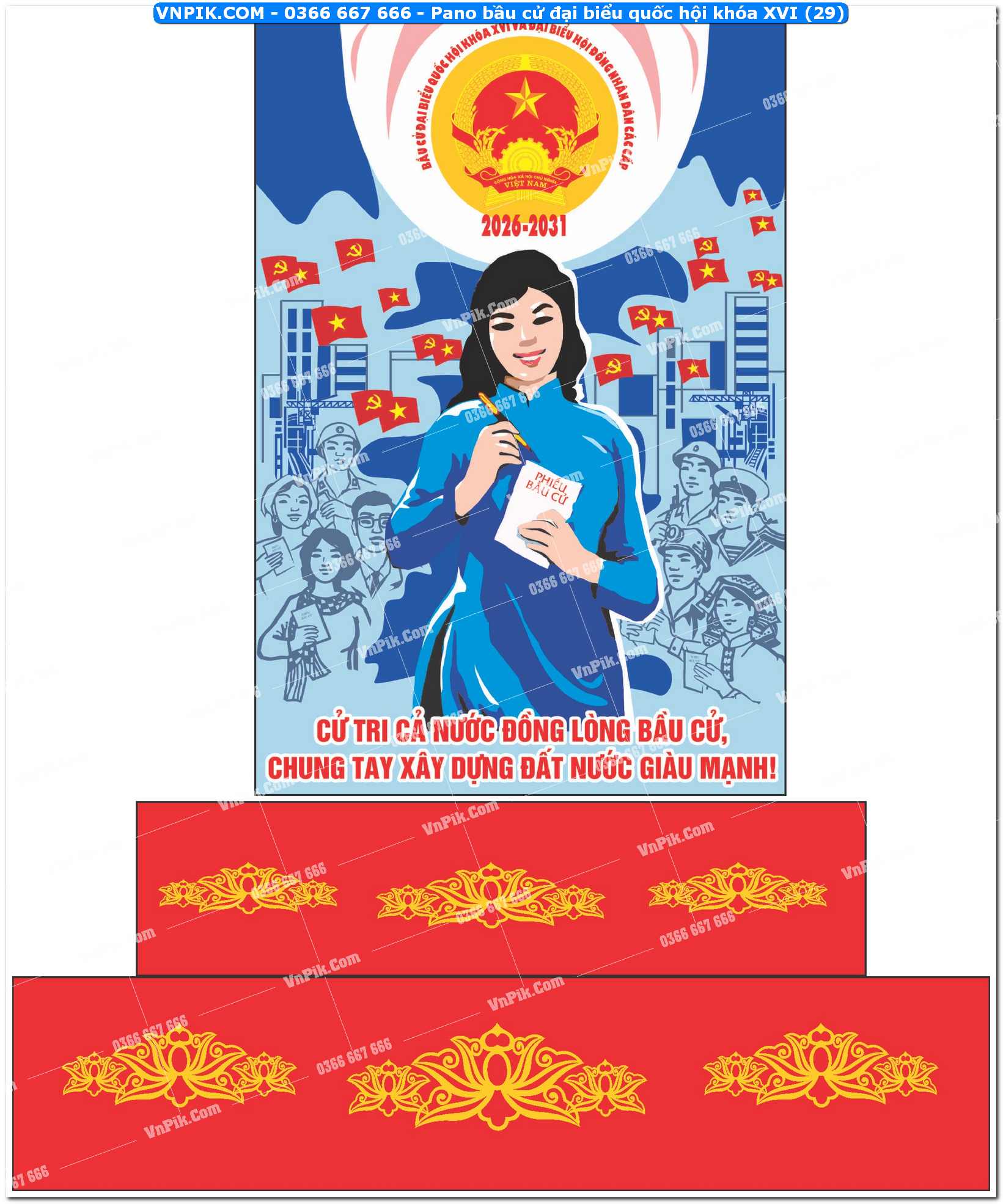 Pano bầu cử đại biểu quốc hội khóa XVI (29)