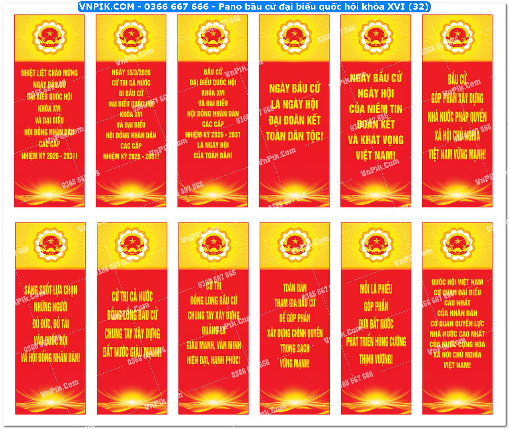 Pano bầu cử đại biểu quốc hội khóa XVI (32)