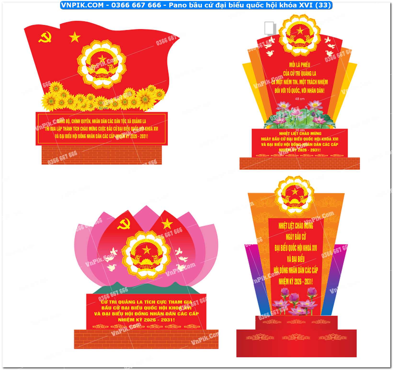 Pano bầu cử đại biểu quốc hội khóa XVI (33)