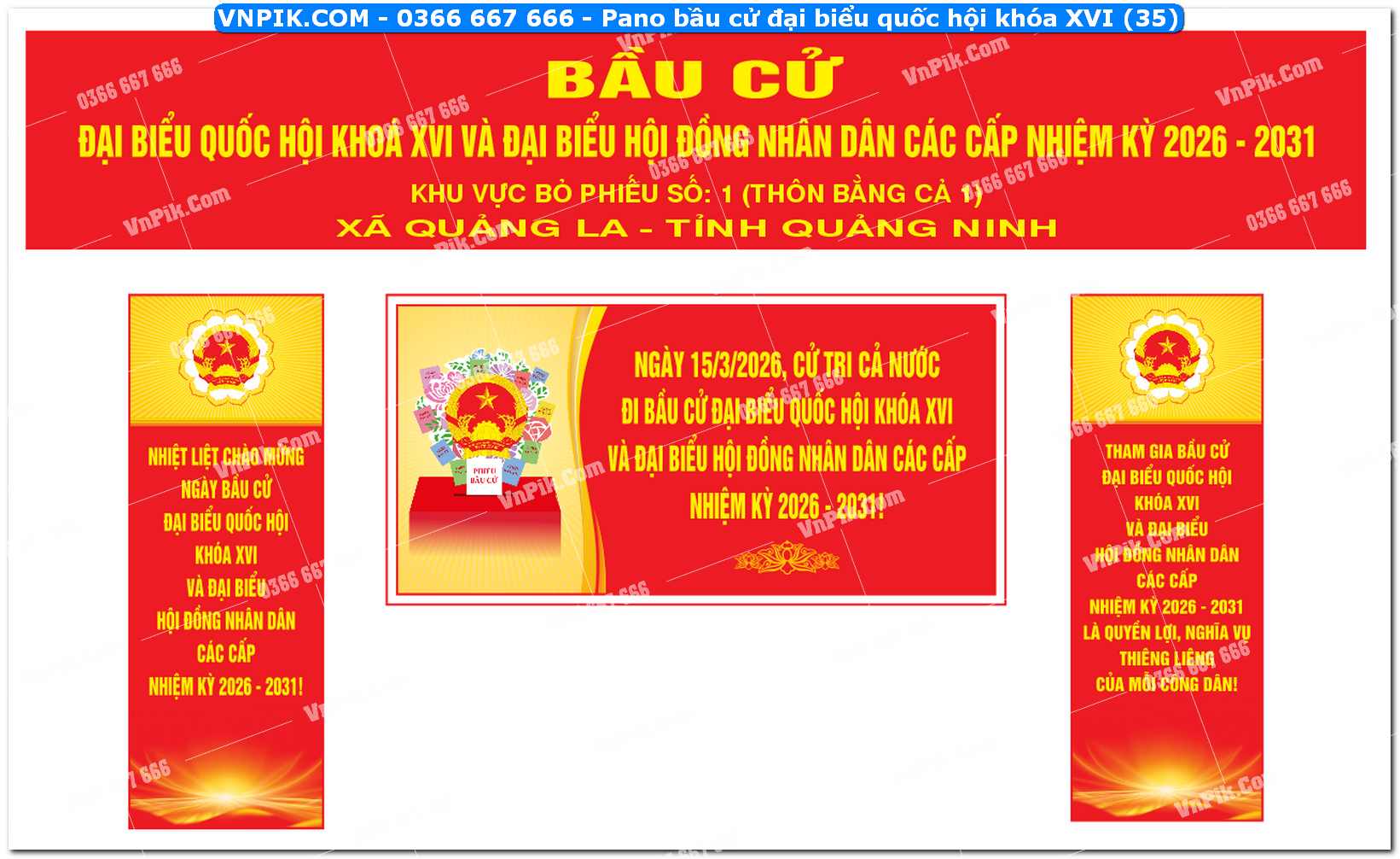 Pano bầu cử đại biểu quốc hội khóa XVI (35)