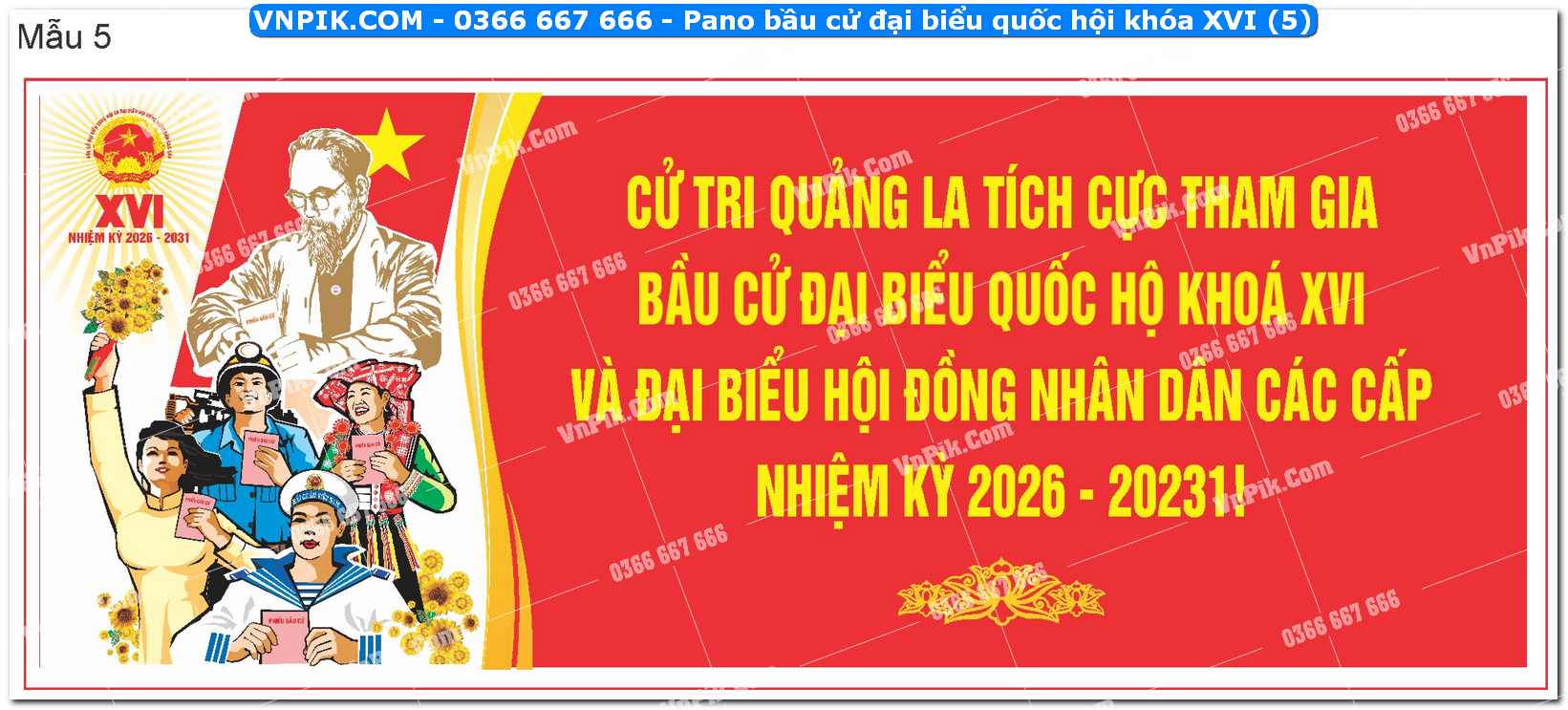 Pano bầu cử đại biểu quốc hội khóa XVI (5)