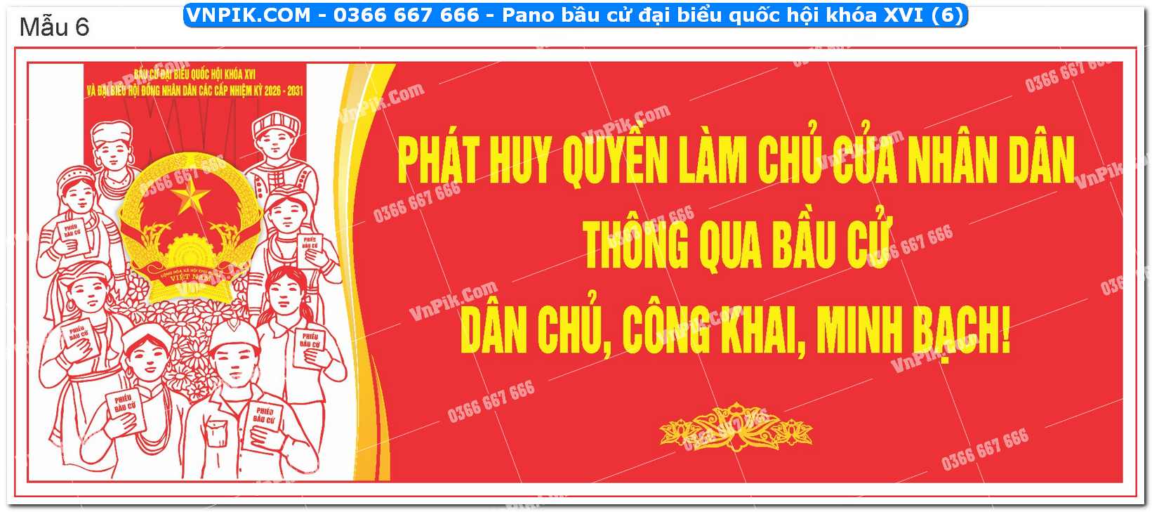 Pano bầu cử đại biểu quốc hội khóa XVI (6)