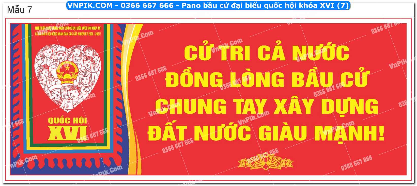 Pano bầu cử đại biểu quốc hội khóa XVI (7)