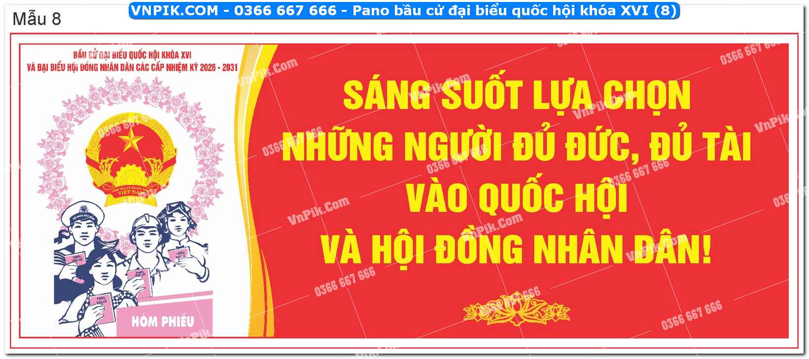 Pano bầu cử đại biểu quốc hội khóa XVI (8)