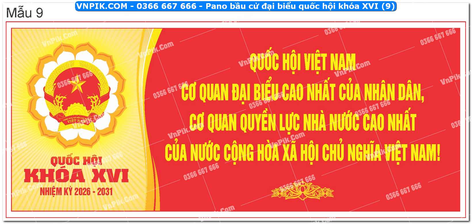 Pano bầu cử đại biểu quốc hội khóa XVI (9)