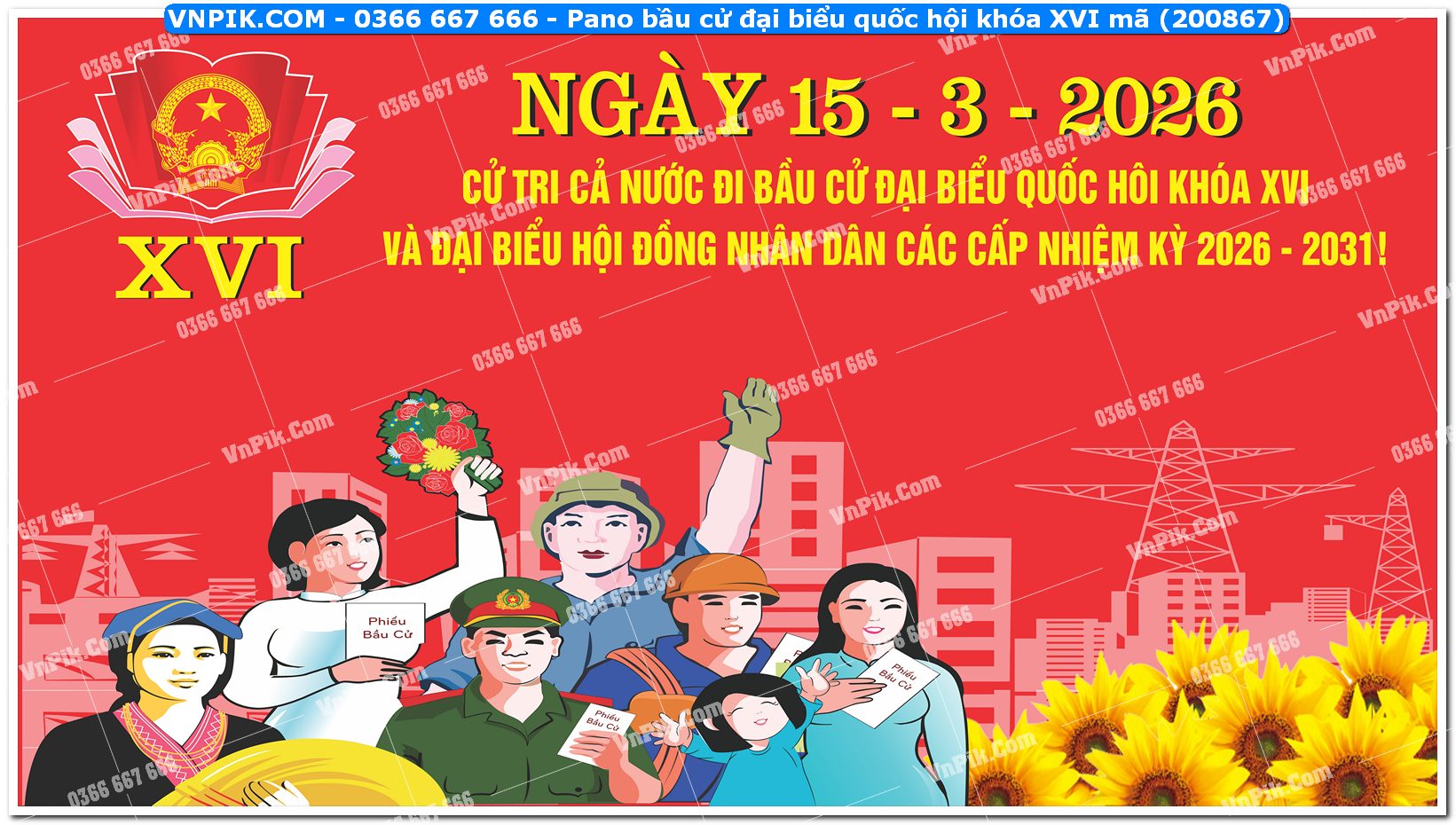 Pano bầu cử đại biểu quốc hội khóa XVI mã (200867)