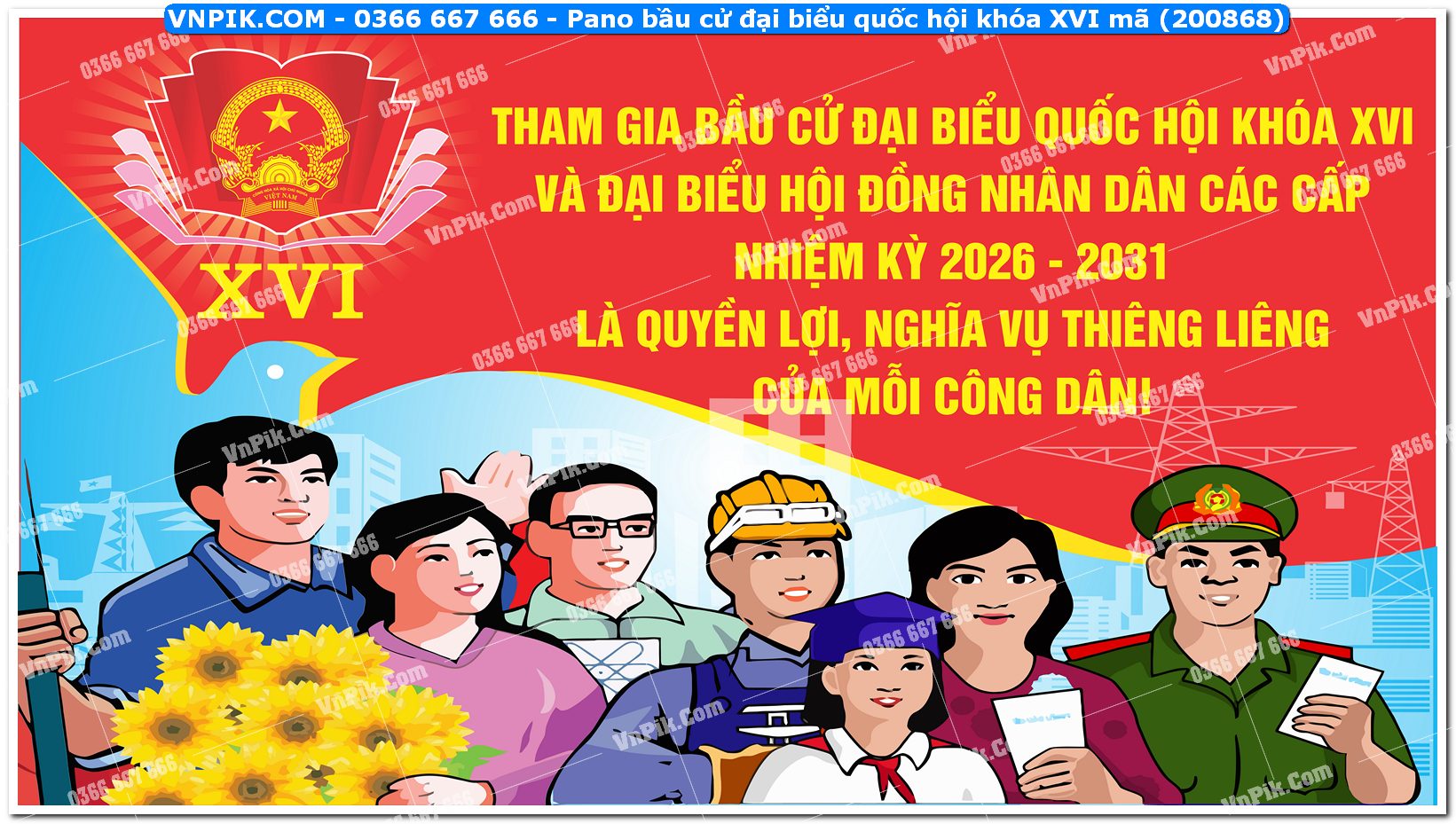 Pano bầu cử đại biểu quốc hội khóa XVI mã (200868)