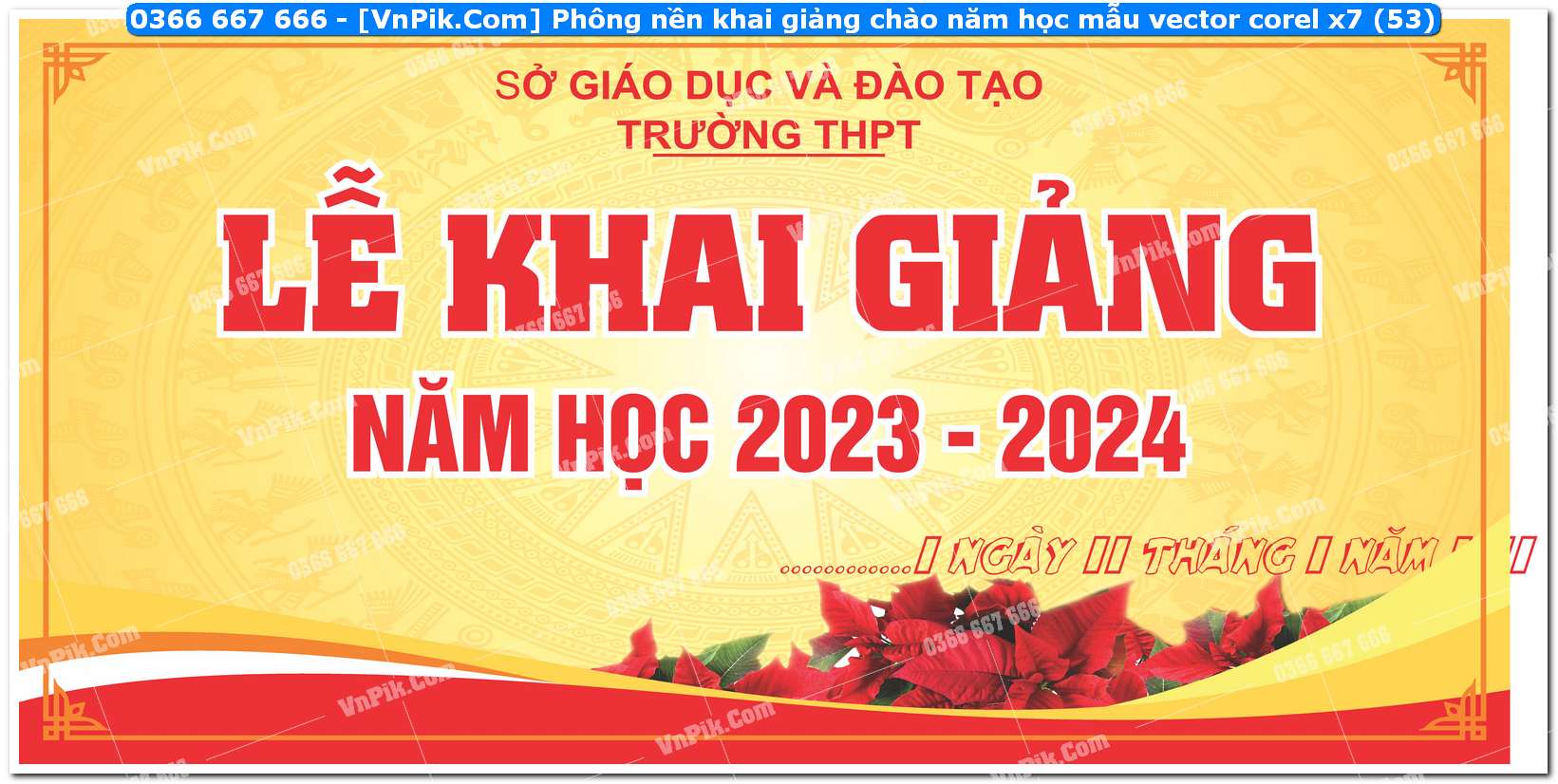 Phông nền khai giảng chào năm học mẫu vector corel x7 (53)