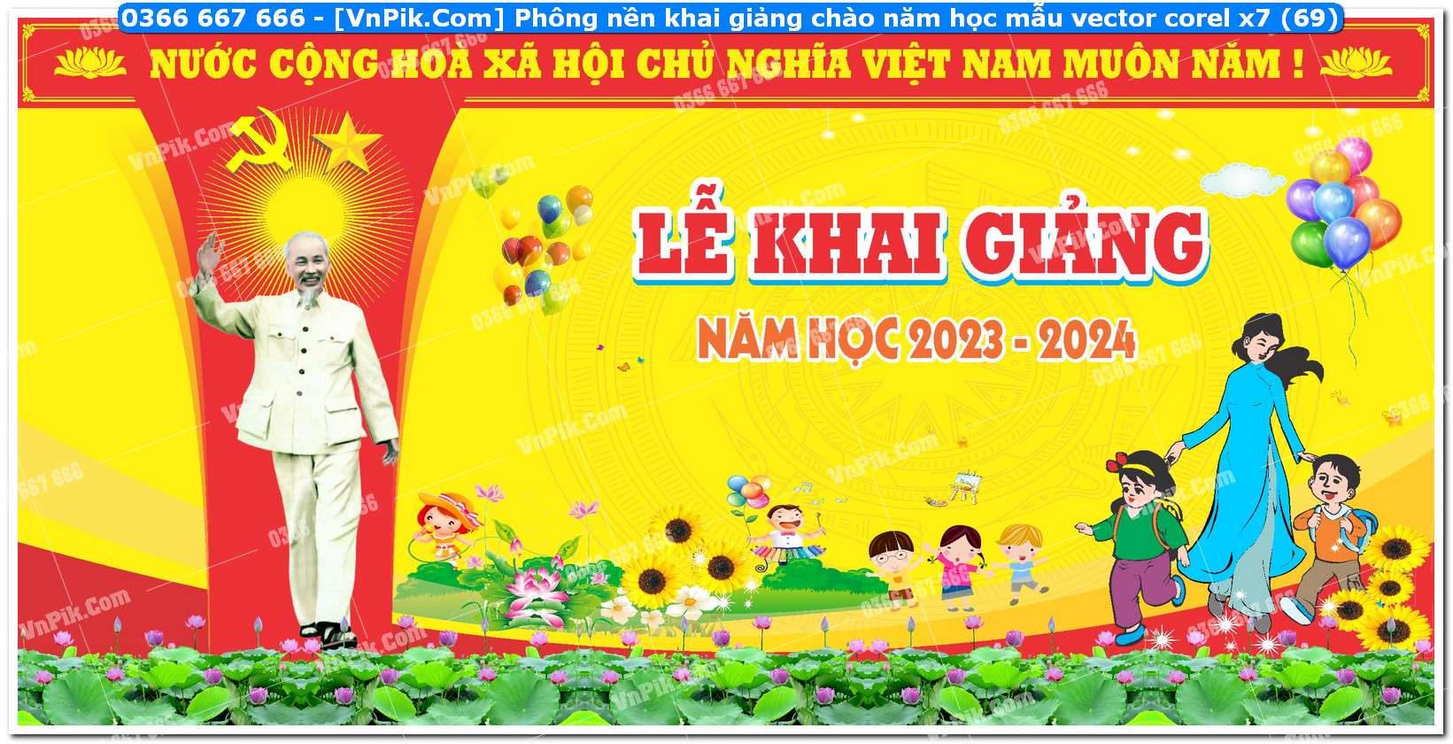 Phông nền khai giảng chào năm học mẫu vector corel x7 (69)
