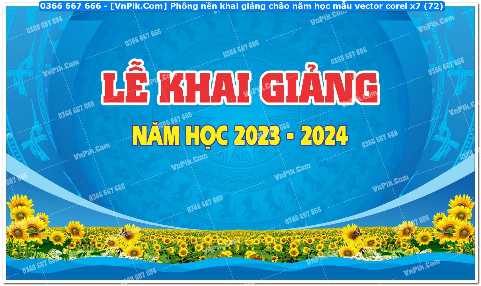 Phông nền khai giảng chào năm học mẫu vector corel x7 (72)