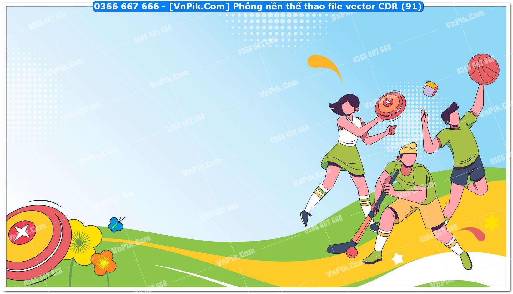 Phông nền thể thao file vector CDR (91)