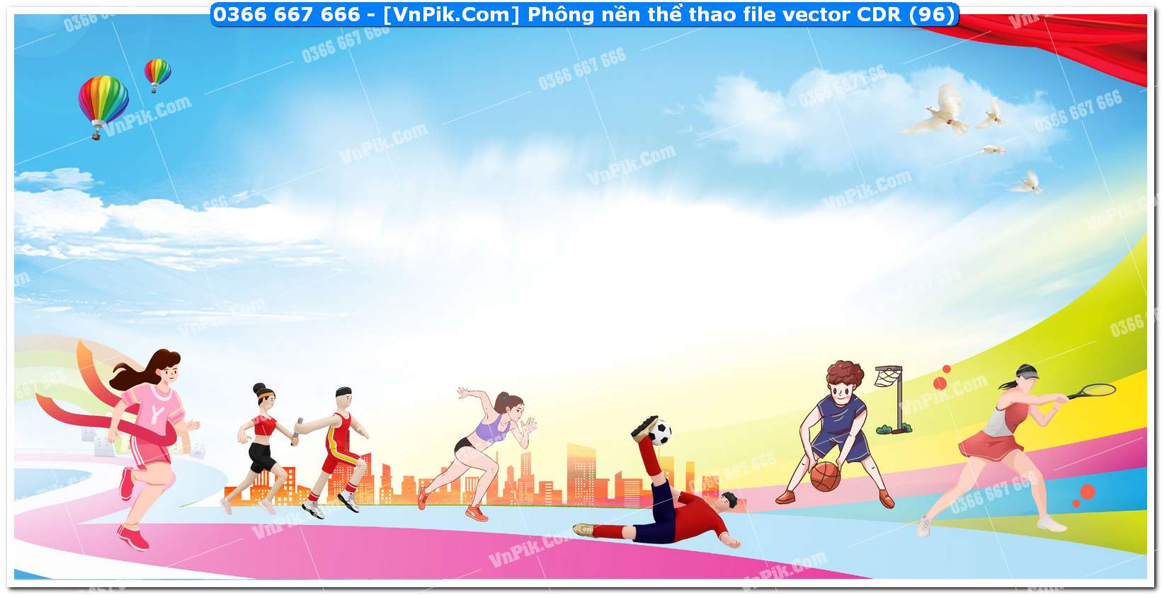 Phông nền thể thao file vector CDR (96)