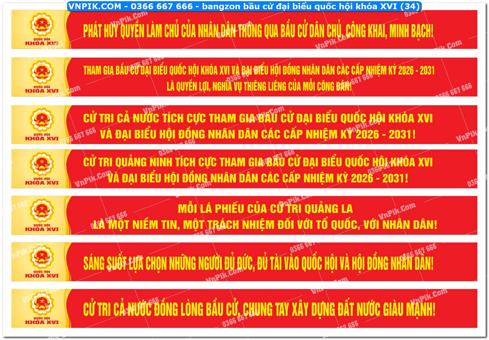 Pano bầu cử đại biểu quốc hội khóa XVI (34)