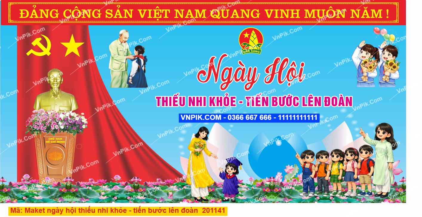 Maket ngày hội thiếu nhi khỏe – tiến bước lên đoàn 201141