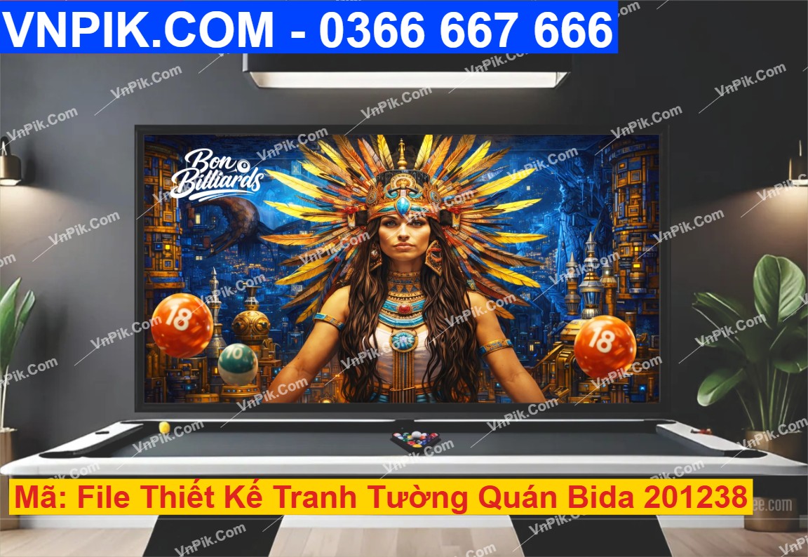 File Thiết Kế Tranh Tường Quán Bida 201238