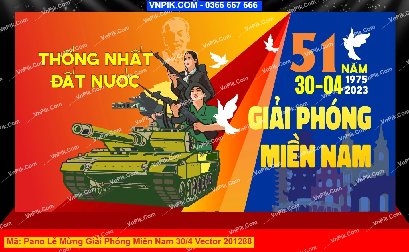 Pano Lễ Mừng Giải Phóng Miền Nam 30/4 Vector 201288