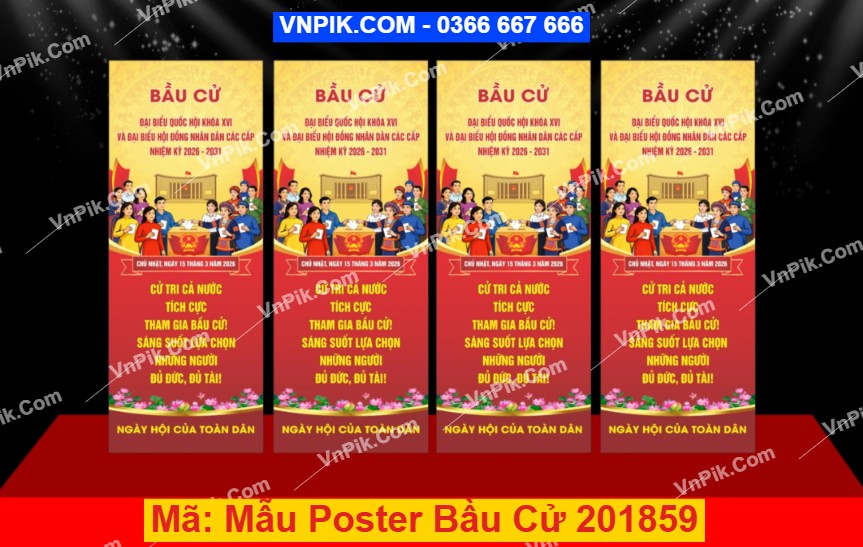 Mẫu Poster Bầu Cử 201859