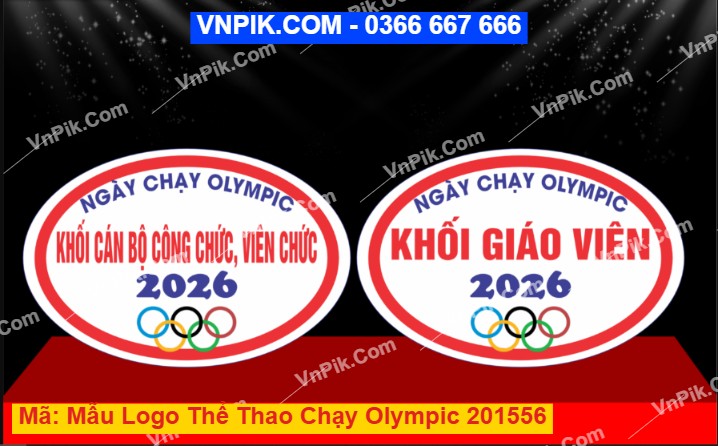 Mẫu Logo Thể Thao Chạy Olympic 201556
