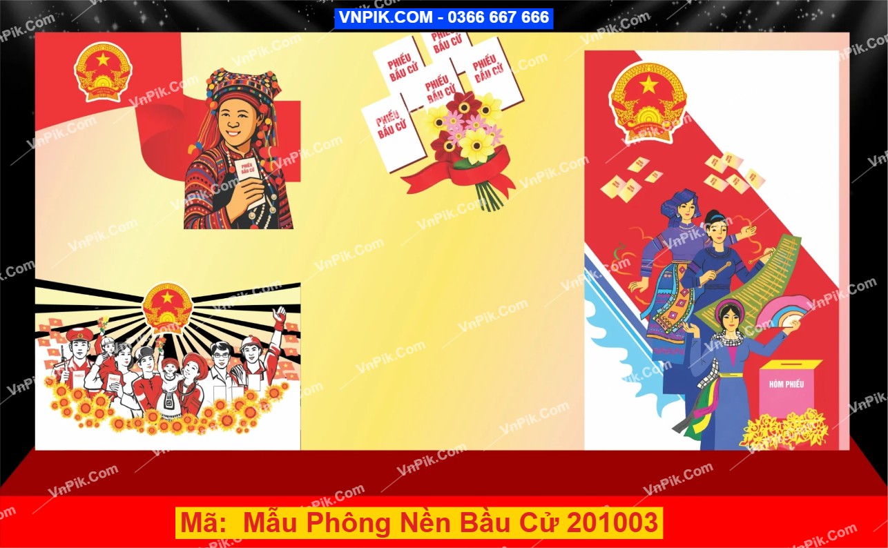 Mẫu Phông Nền Bầu Cử 201003