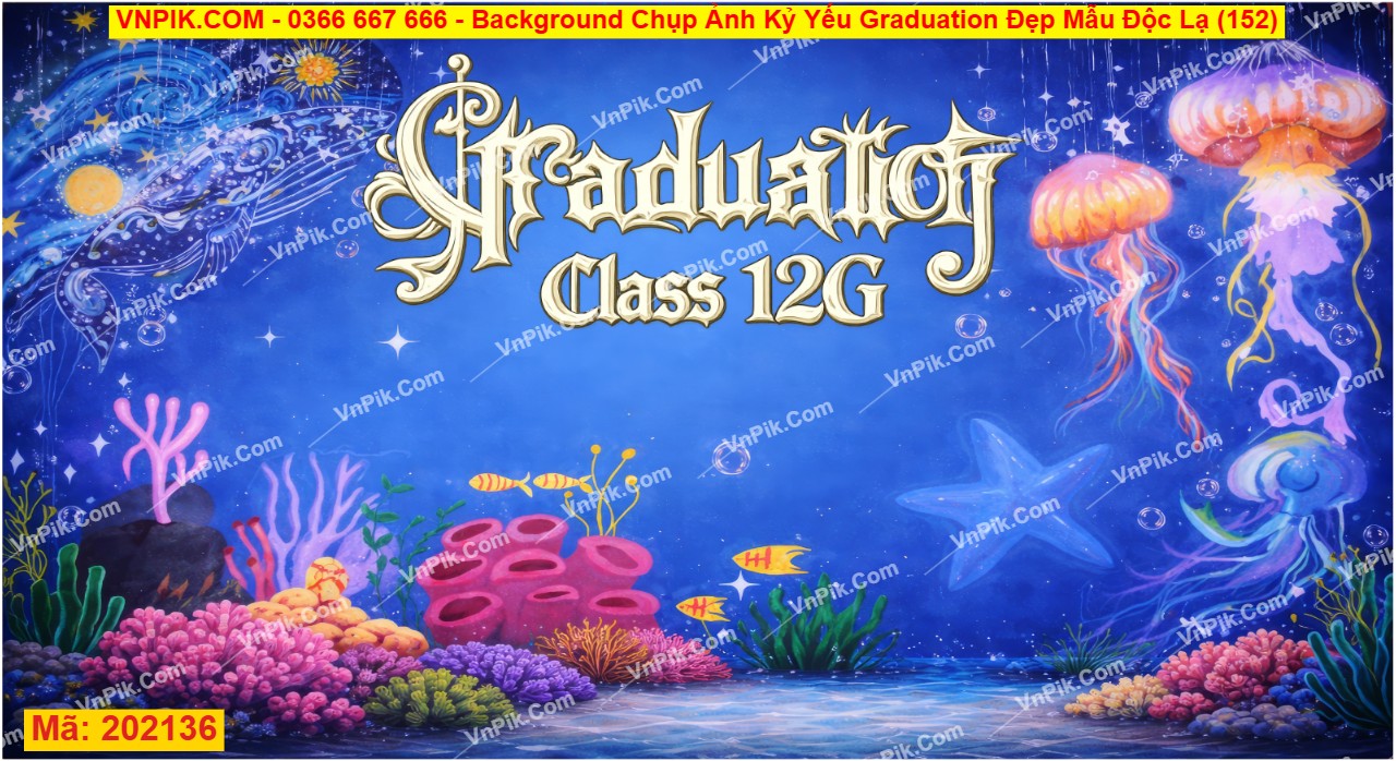 Background Chụp Ảnh Kỷ Yếu Graduation Đẹp Mẫu Độc Lạ (152) Mã 202136