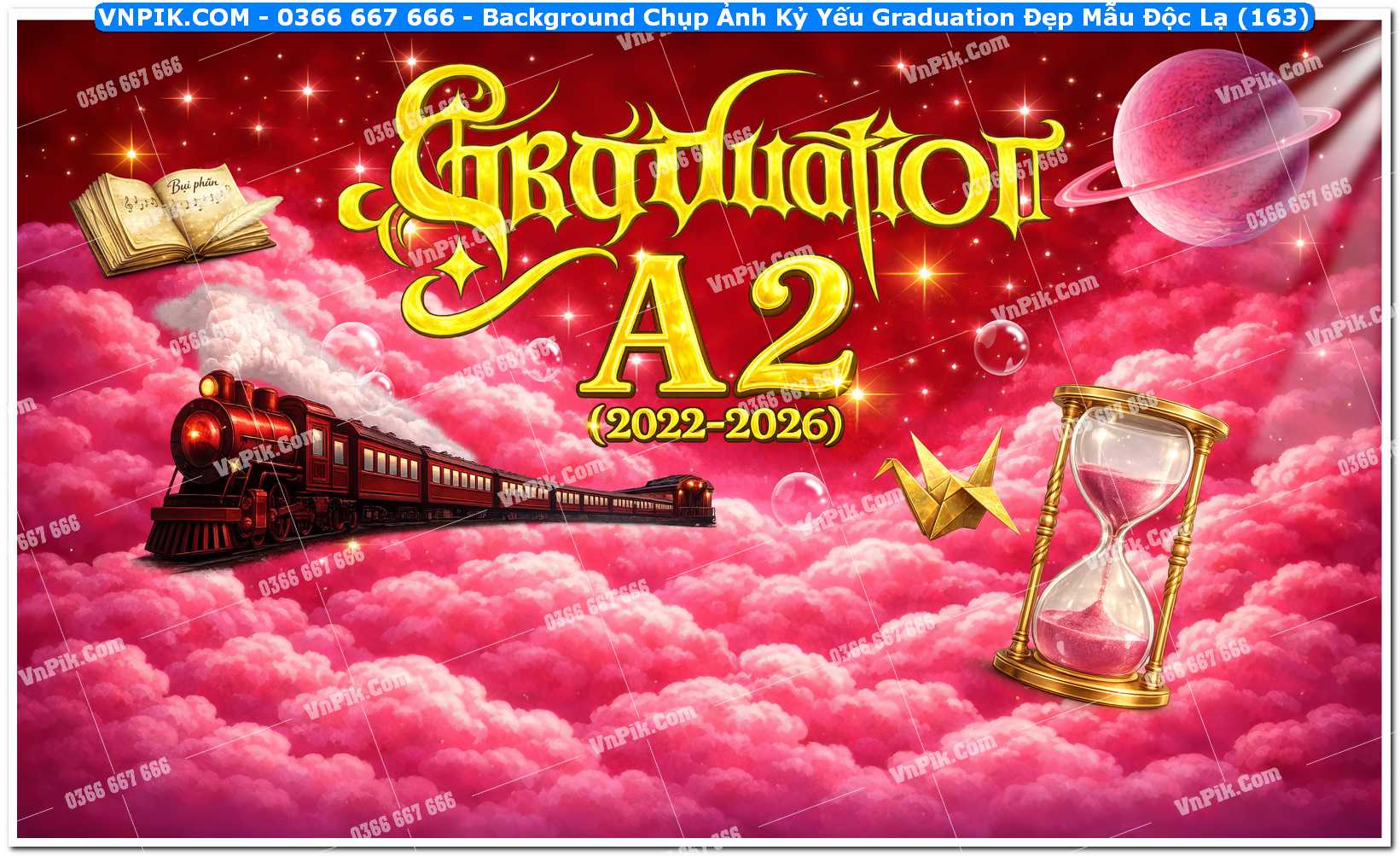 Background Chụp Ảnh Kỷ Yếu Graduation Đẹp Mẫu Độc Lạ (163)