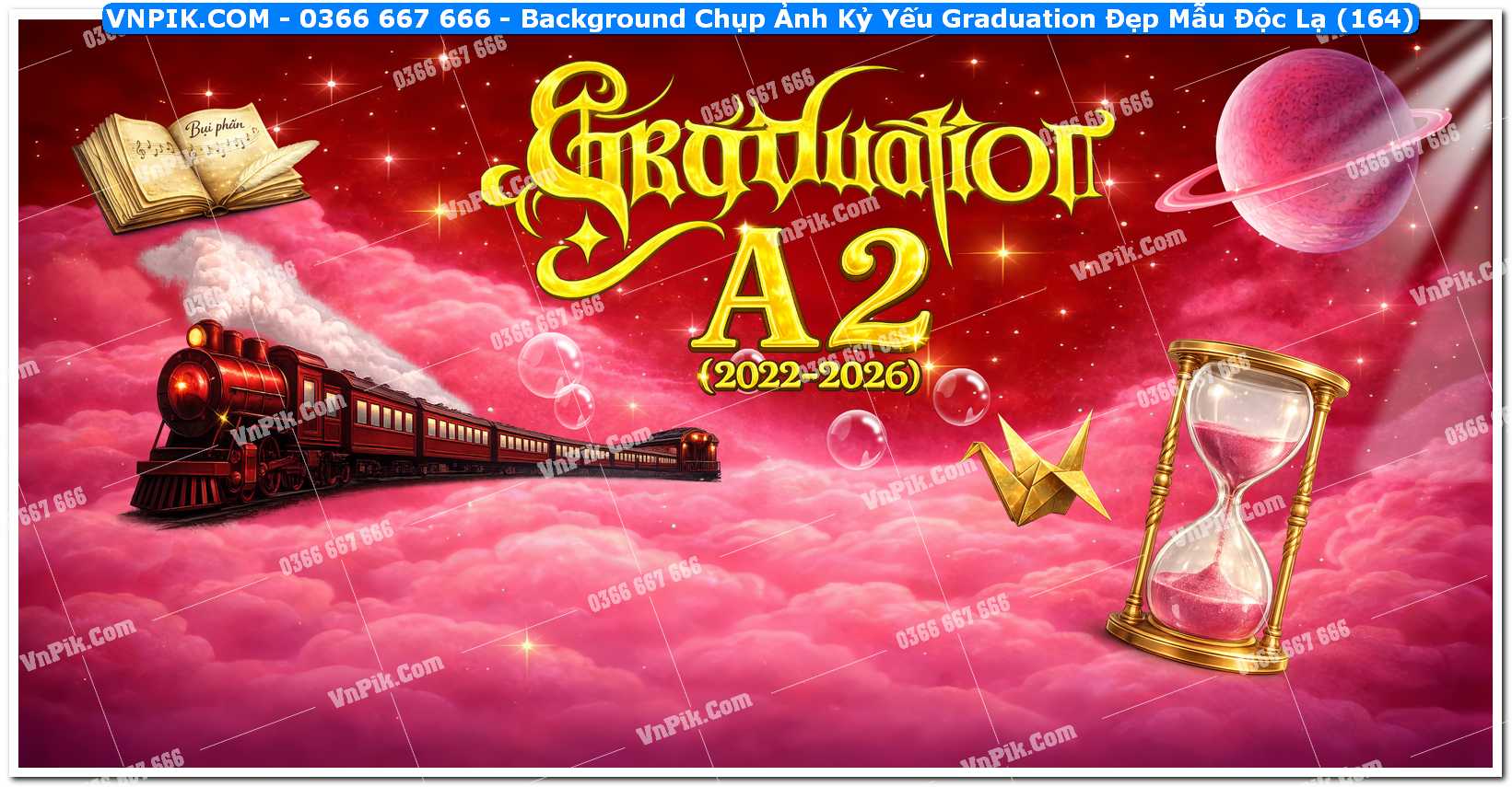 Background Chụp Ảnh Kỷ Yếu Graduation Đẹp Mẫu Độc Lạ (164)