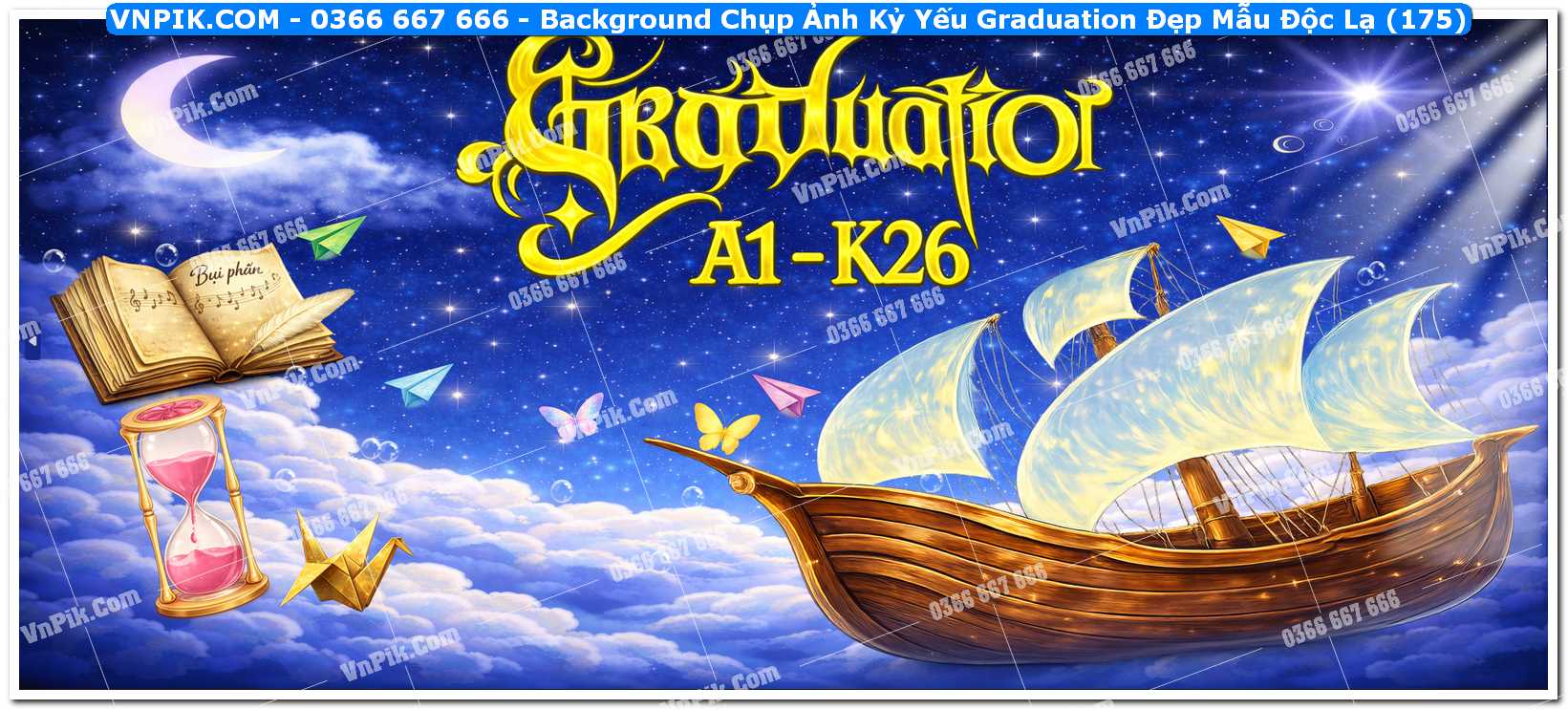Background Chụp Ảnh Kỷ Yếu Graduation Đẹp Mẫu Độc Lạ (175)
