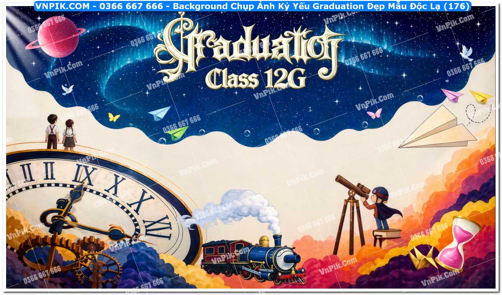 Background Chụp Ảnh Kỷ Yếu Graduation Đẹp Mẫu Độc Lạ (176)